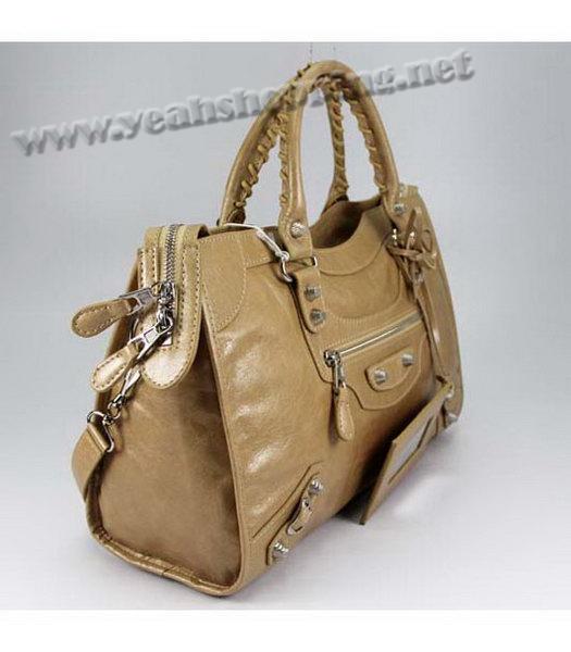 Balenciaga City Bag in Apricot Oil Leather-1