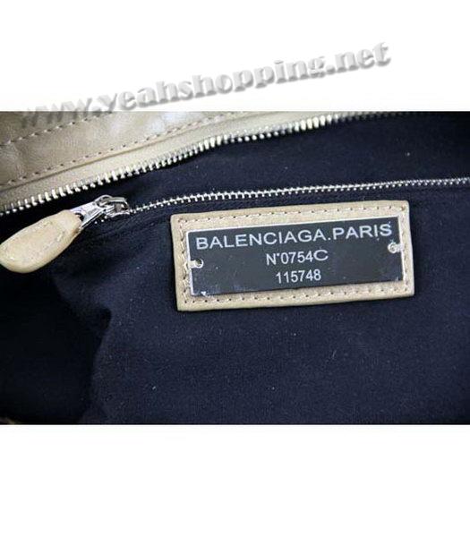 Balenciaga City Bag in Apricot Oil Leather-5