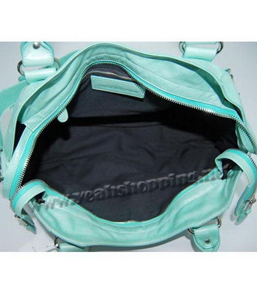 Balenciaga City Bag in Green Leather-5