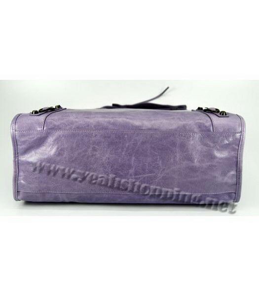 Balenciaga City Bag in Purple Leather-4