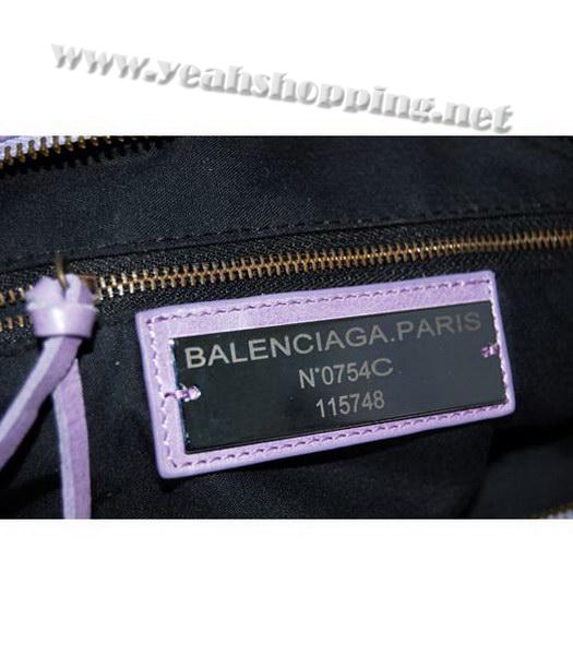 Balenciaga City Bag in Purple Leather-6