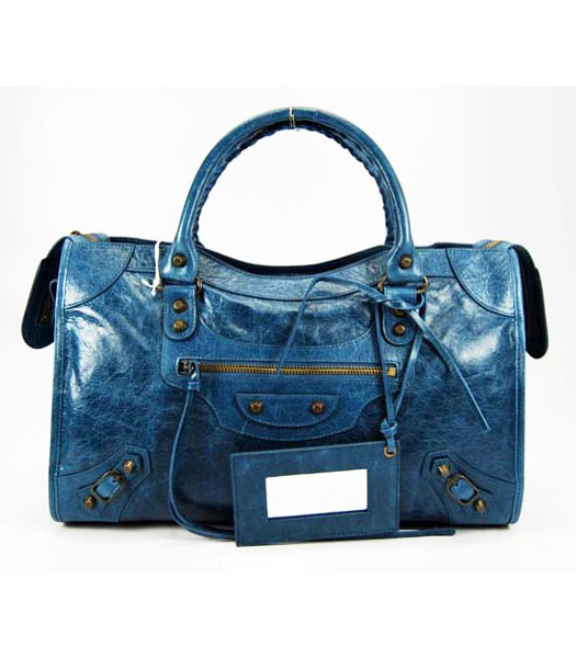 Balenciaga City Bag in Sapphire Blue