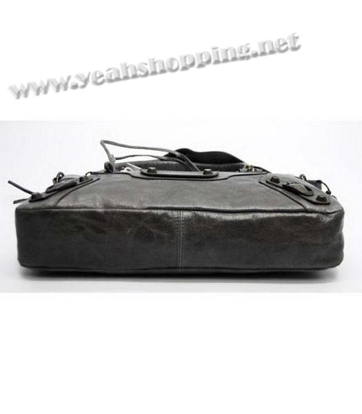 Balenciaga City Small Bag in Dark Silver Grey Leather-4