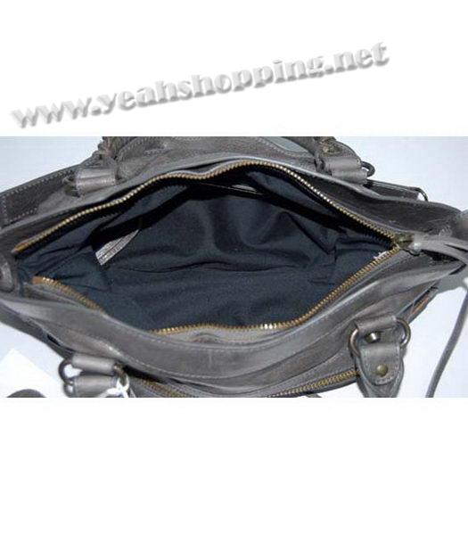Balenciaga City Small Bag in Dark Silver Grey Leather-5