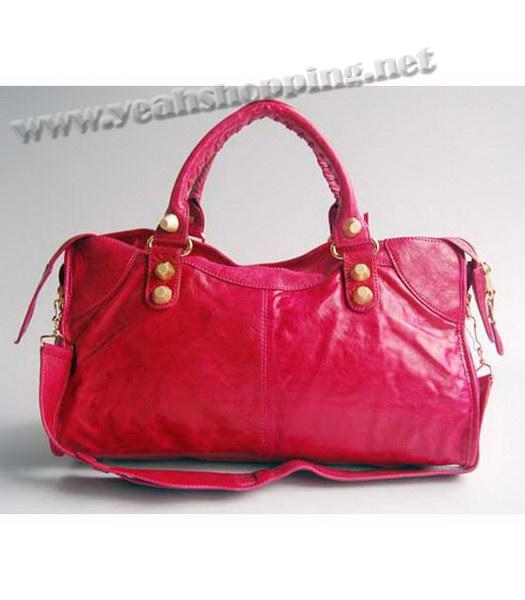 Balenciaga Classic Pink Leather Large Handbag-3