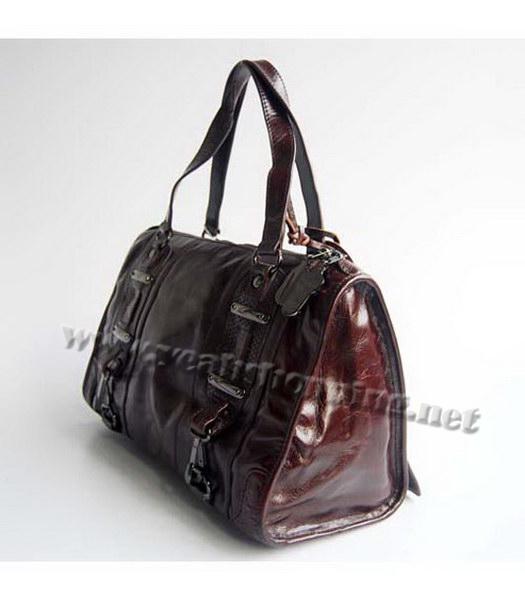 Balenciaga Dark Coffee Leather Handbag-2