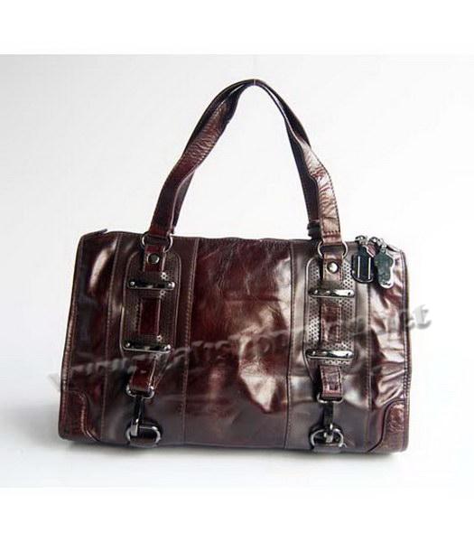 Balenciaga Dark Coffee Leather Handbag-3