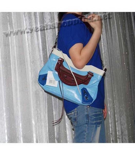 Balenciaga First Colorful Bag in Light Sky Blue Leather-8