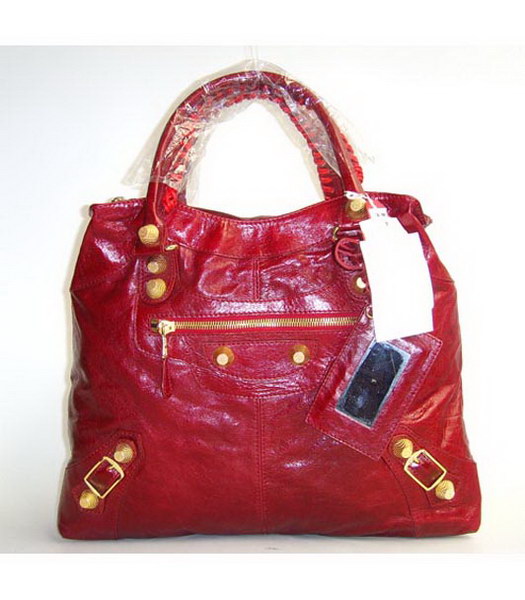 Balenciaga Giant Brief Red Handbag