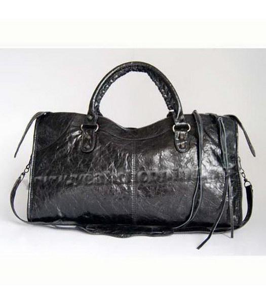 Balenciaga Giant City Handbag Black Lambskin-3