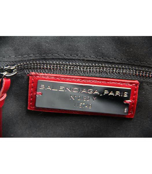 Balenciaga Giant City Handbag in Red Leather-6
