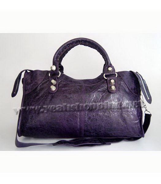 Balenciaga Giant City Handbag Purple-3