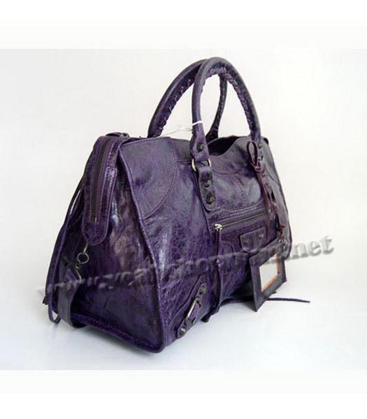 Balenciaga Giant City Handbag Purple Lambskin-1