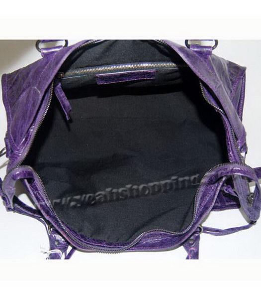 Balenciaga Giant City Handbag Purple Lambskin-5