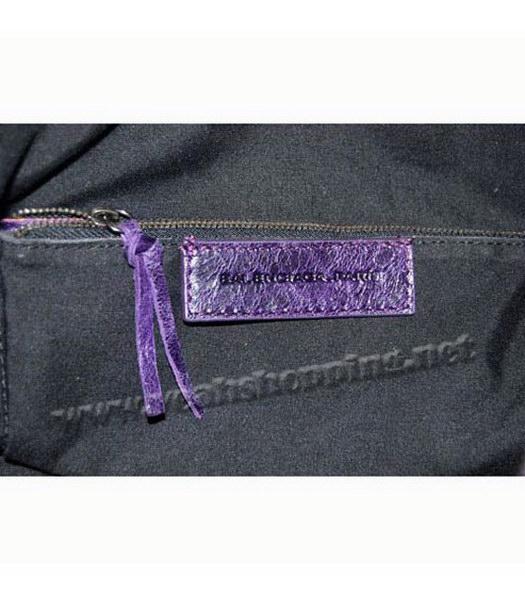 Balenciaga Giant City Handbag Purple Lambskin-6