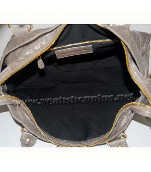 Balenciaga Giant City Handbag Silver Grey Lambskin-5