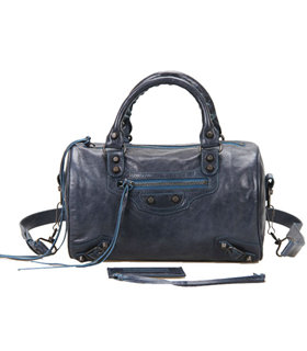 Balenciaga Giant Mini Twiggy Bag With Sapphire Blue Leather Small Nails