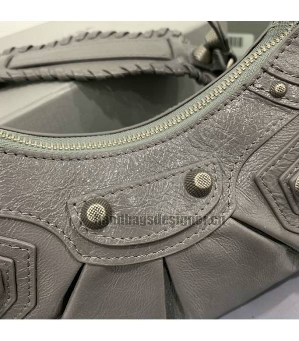 Balenciaga Grey Original Leather Le Cagole Xs Shoulder Bag-4
