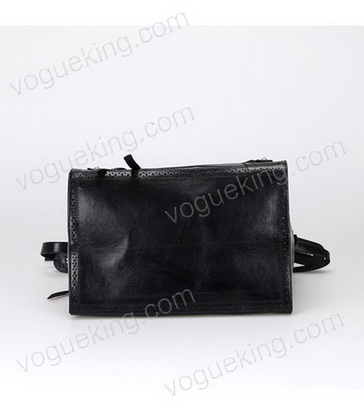 Balenciaga Hyacinth Import Black Leather Bag Pearl Silver Nails-4