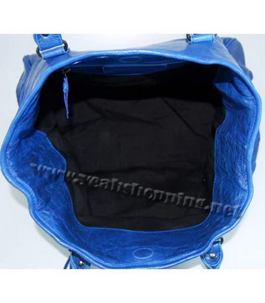 Balenciaga Lambskin Tote Bag Color Blue-5