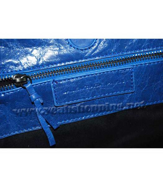 Balenciaga Lambskin Tote Bag Color Blue-6