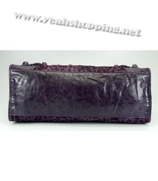 Balenciaga Large Covered Giant Part Time Bag Purple Leopard Print-4