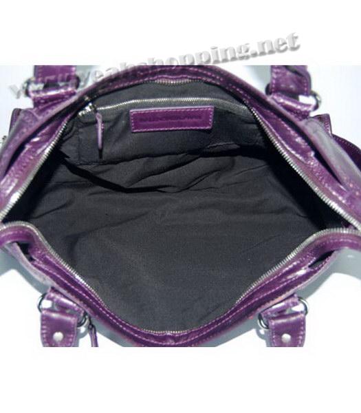 Balenciaga Large Covered Giant Part Time Bag Purple Leopard Print-5