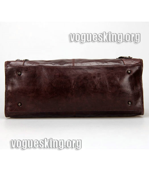 Balenciaga Large Multicolor Woven Bag in Black Leather-5