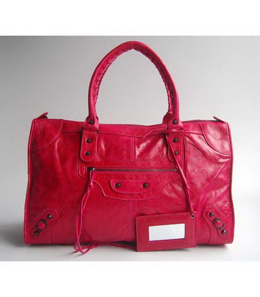 Balenciaga Le Dix Motorcy Pink Large Handbag