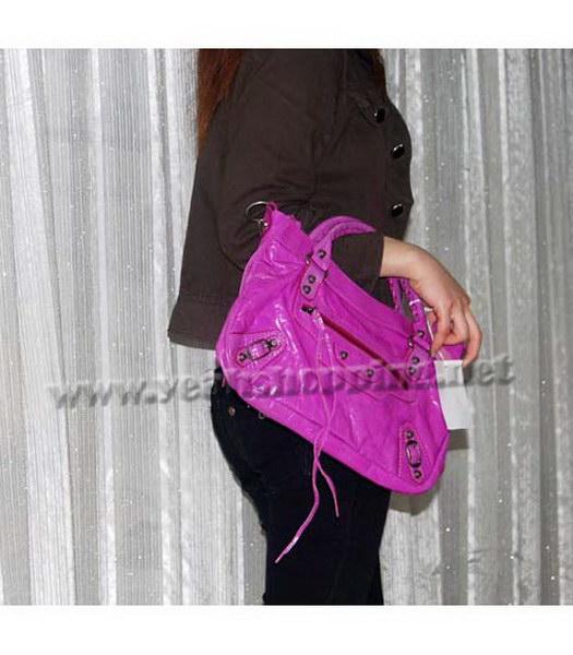 Balenciaga Le Dix Motorcycle Purple Handbag-7
