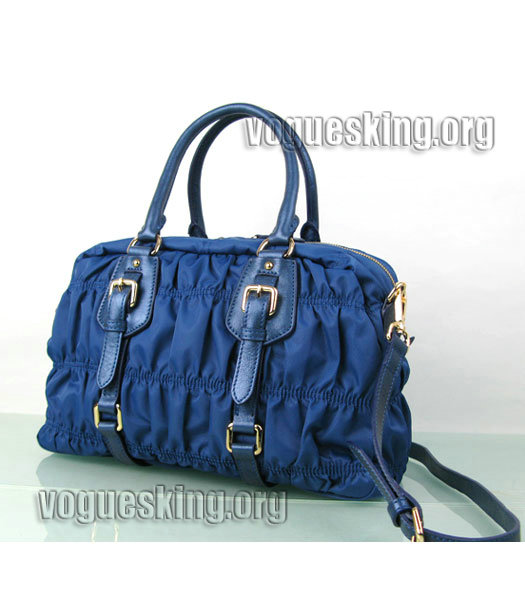 Balenciaga Medium Papier A5 Sapphire Blue Leather Anglaise Tote Bag-1