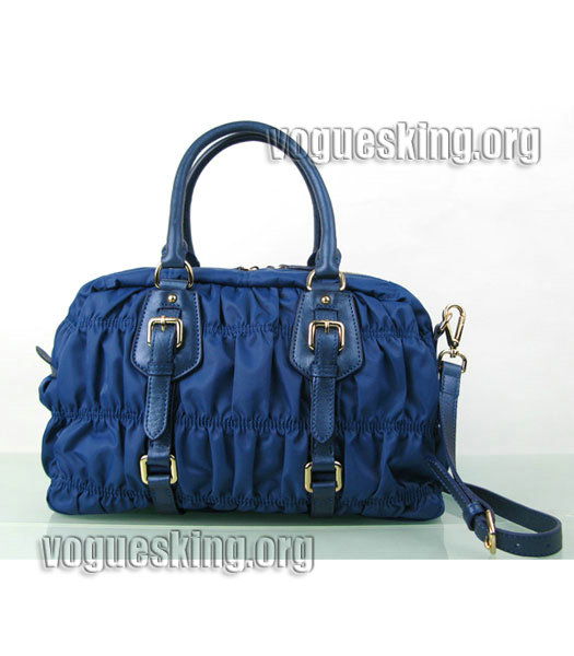 Balenciaga Medium Papier A5 Sapphire Blue Leather Anglaise Tote Bag-3