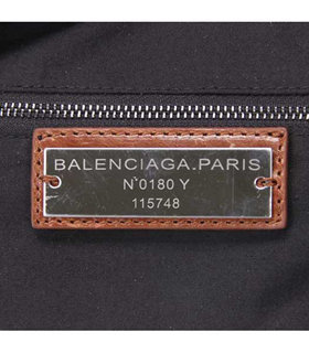 Balenciaga Motorcycle City Bag in Coffee Original Leather Small Nails-9