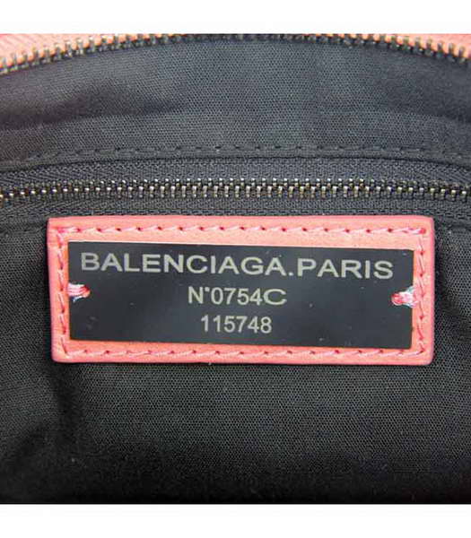 Balenciaga Motorcycle City Bag in Dark Red Oil Leather (Copper Nails)-5