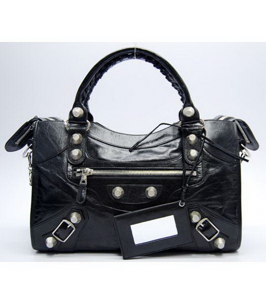 Balenciaga New City Bag in Black Leather