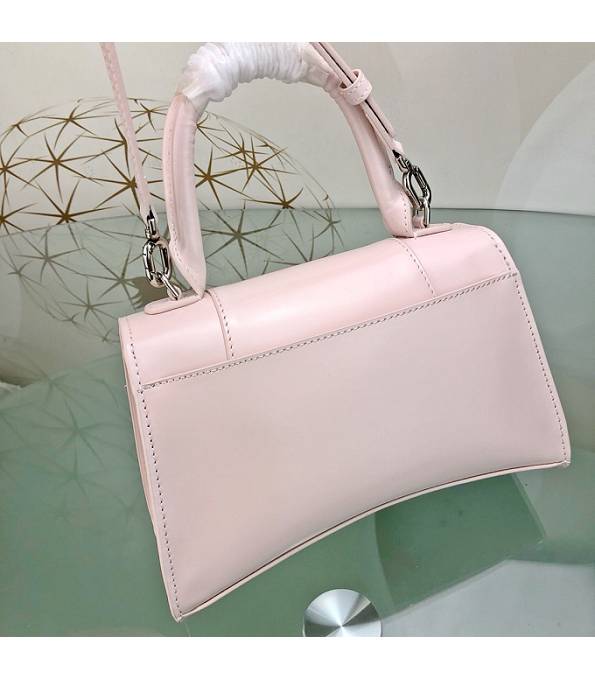 Balenciaga Nude Pink Original Plain Veins Calfakin Leather Silver Buckle 23cm Hourglass Bag-1