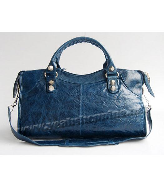 Balenciaga Oversized Giant City Handbag Blue-3