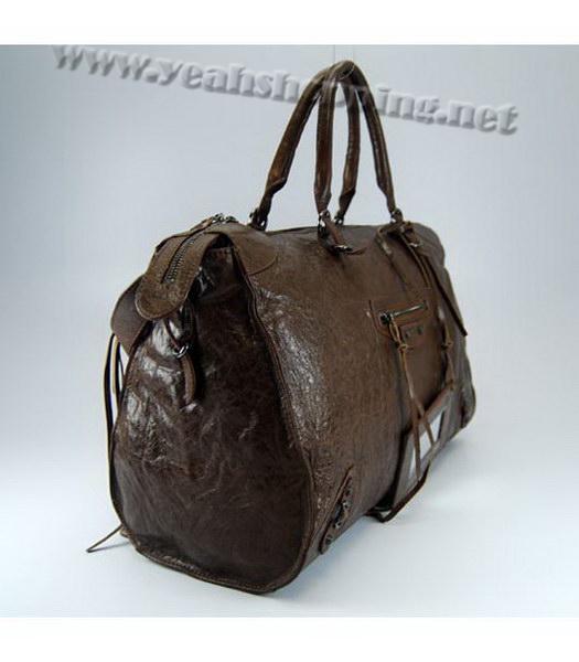Balenciaga Papier Large Handbag in Coffee Lambskin-1
