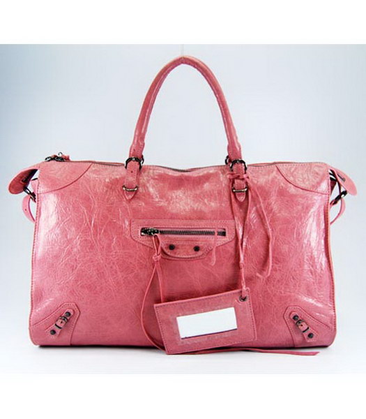 Balenciaga Papier Large Handbag in Pink Lambskin