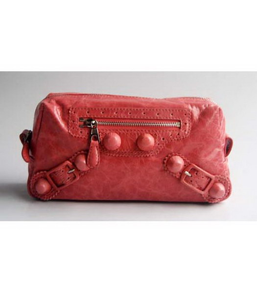 Balenciaga Pink Genuine Leather Small Handbag