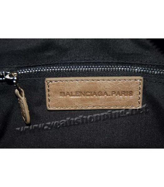 Balenciaga Silver Grey Genuine Leather Small Handbag-6