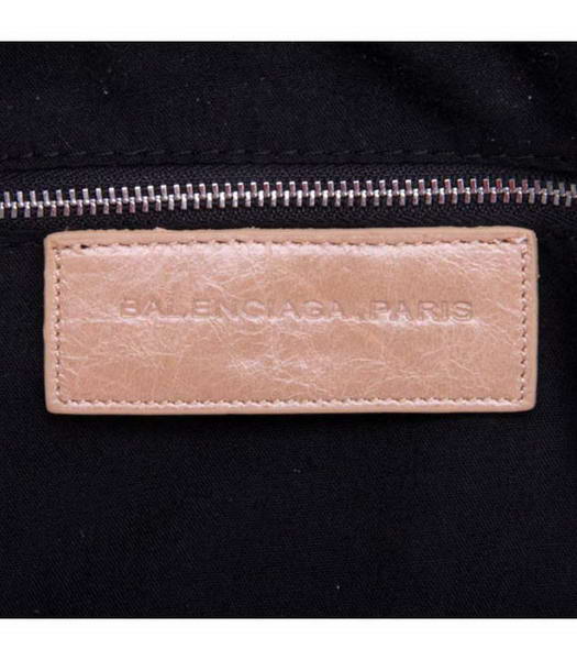 Balenciaga Velo Small Apricot Calfskin Leather Tote Bag-6