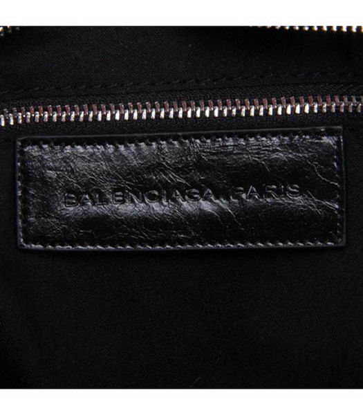 Balenciaga Velo Small Black Calfskin Leather Tote Bag-6