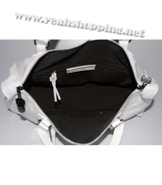 Balenciaga White Leather Large Handbag-5