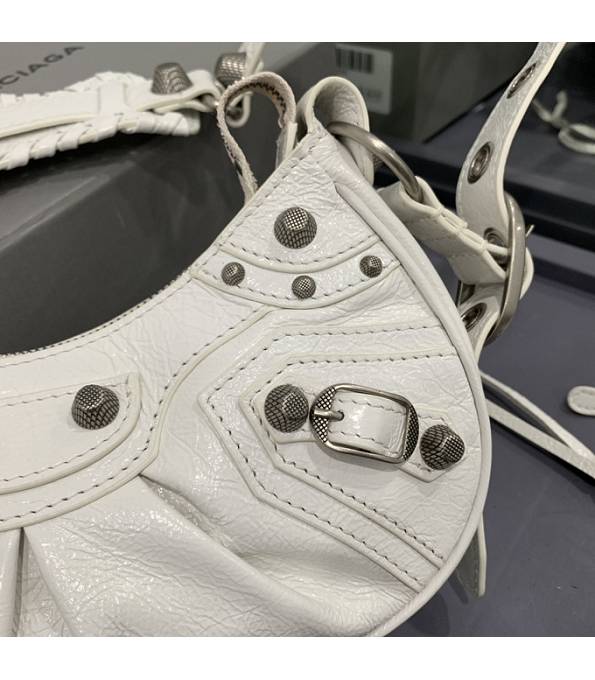 Balenciaga White Original Leather Le Cagole Xs Shoulder Bag-5