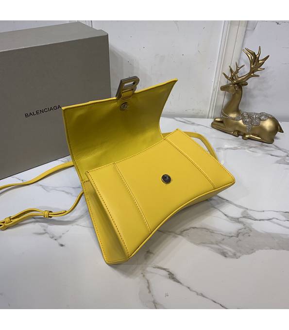 Balenciaga Yellow Original Smooth Leather 19cm Hourglass Bag-8