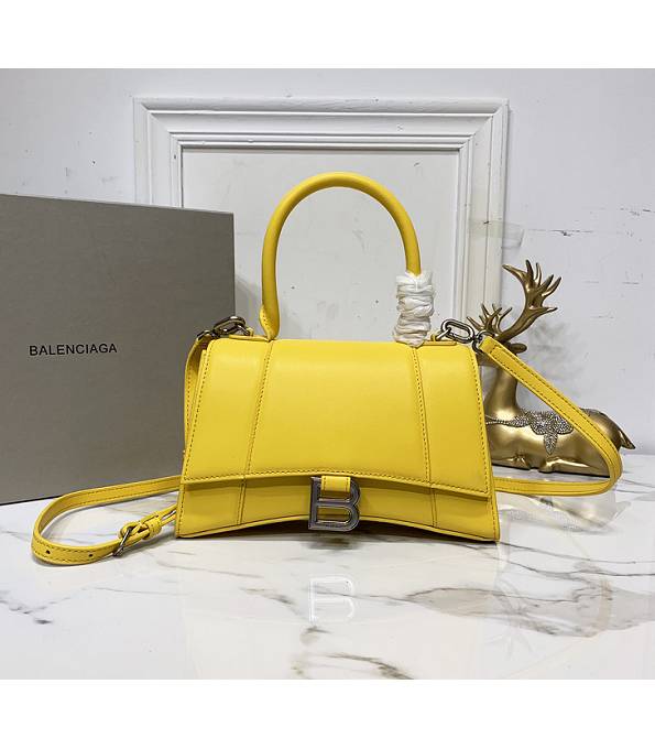 Balenciaga Yellow Original Smooth Leather 19cm Hourglass Bag