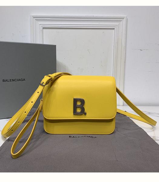 Balenciaga Yellow Shiny Box Real Leather Small Dustbag