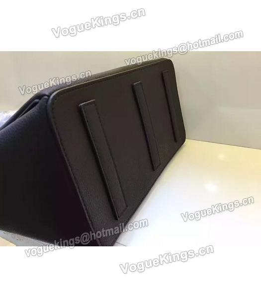 Bally Latest Design Black Leather 28cm Top Handle Bag-3