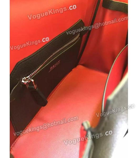Bally Latest Design Black Leather 28cm Top Handle Bag-5
